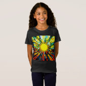 Zon in Abstract 910 T-shirt (Voorkant volledig)