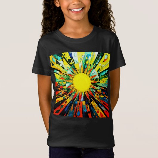 Zon in Abstract 910 T-shirt (Voorkant)