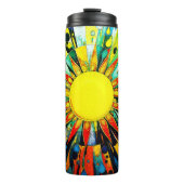 Zon in Abstract 910 Thermosbeker (Voorkant)