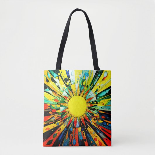 Zon in abstract 910 tote bag (Voorkant)
