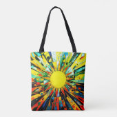 Zon in abstract 910 tote bag (Achterkant)