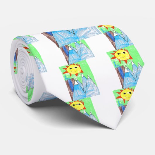 zon in bergen , kinderdromen stropdas (Opgerold)