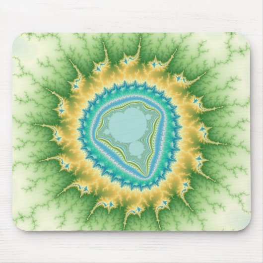 Zon in betogen - Fractal Mousepad Muismat (Voorkant)