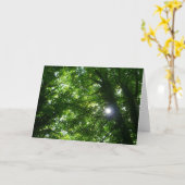 Zon in de Bomen Kaart (Gele Bloem)