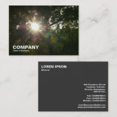 Zon in de Bomen Visitekaartje (Voorkant / Achterkant)