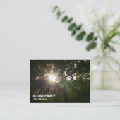 Zon in de Bomen Visitekaartje (Staand voorkant)