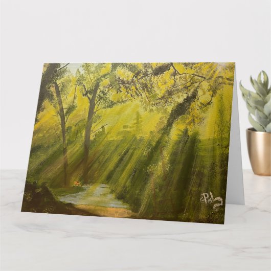 Zon in de Bossen, door Gary Poling Kaart (Kleine Plant)