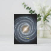 Zon in de Melkweg NASA Briefkaart (Staand voorkant)