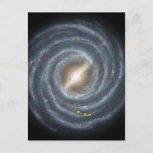 Zon in de Melkweg NASA Briefkaart