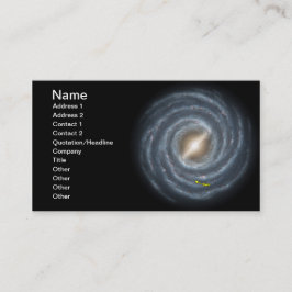 Zon in de Melkweg NASA Visitekaartje