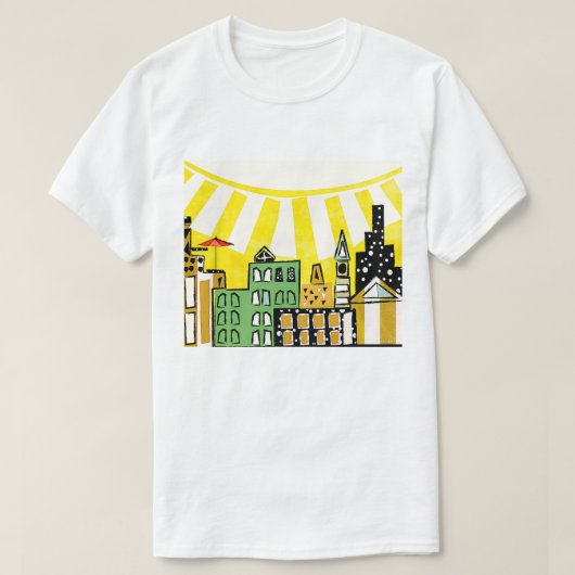 ZON IN DE STAD! T-SHIRT (Design voorkant)
