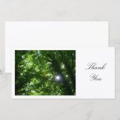 Zon in de Trees - Dank u Bedankkaart (Voorkant / Achterkant)