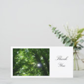 Zon in de Trees - Dank u Bedankkaart (Staand voorkant)