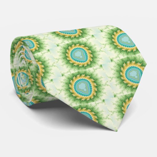 Zon in de vorm van fractal stropdas (Opgerold)