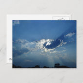 Zon in de wolken briefkaart (Voorkant / Achterkant)
