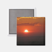 Zon in de wolken magneet (Voorkant / Achterkant)