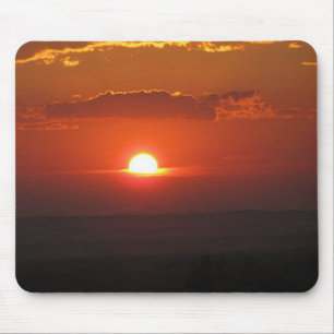 Zon in de wolken muismat