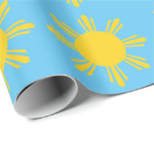 Zon in een hemel cadeaupapier (Rol Hoek)