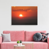 Zon in het Kouds Wrapped Canvas Afdruk (Insitu (Woonkamer))