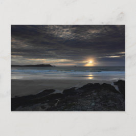 Zon in Polzeath Briefkaart