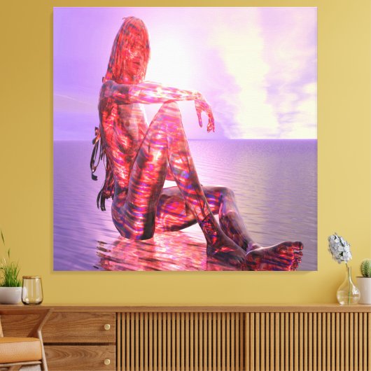 Zon instellen canvas afdruk (Insitu (Woonkamer))