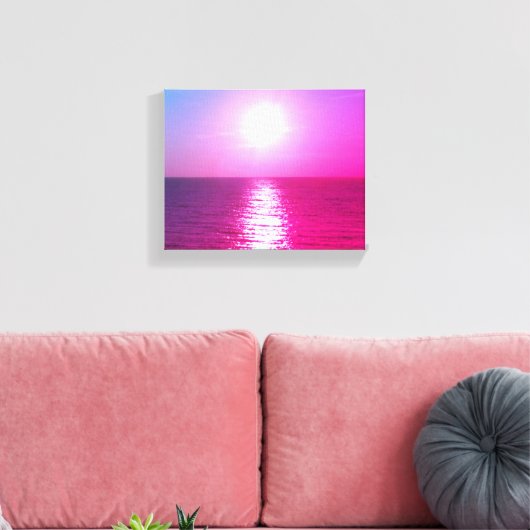 Zon instellen canvas afdruk (Insitu (Woonkamer))