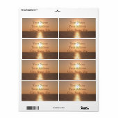 Zon instellen etiket (Full Sheet)