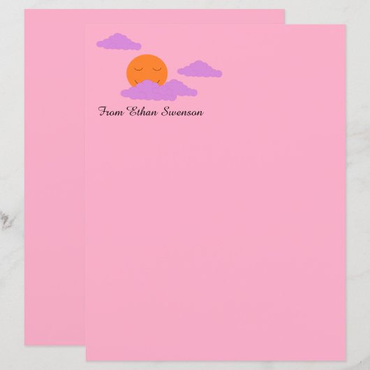 Zon instellen met wolken (Voorkant / Achterkant)