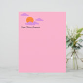 Zon instellen met wolken (Staand voorkant)