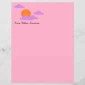 Zon instellen met wolken (Voorkant)