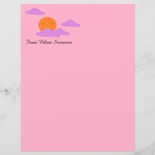 Zon instellen met wolken (Voorkant)