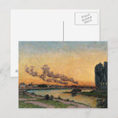 Zon instellen op Ivry, c.1872-73 Briefkaart (Voorkant / Achterkant)