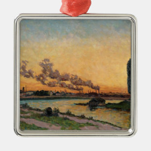 Zon instellen op Ivry, c.1872-73 Metalen Ornament