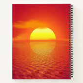 Zon instellen op Ocean Front Visitekaartje Notitieboek (Achterkant)