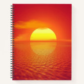 Zon instellen op Ocean Front Visitekaartje Notitieboek (Voorkant)