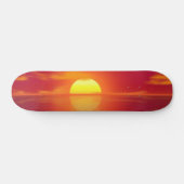 Zon instellen op Oranje Zee Calm Ocean Persoonlijk Skateboard (Horizontaal)