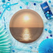 Zon instellen papieren bordje (Feest)