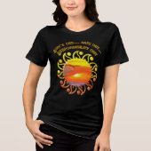 Zon is uit 2443 Tri-Blend shirt (Voorkant)