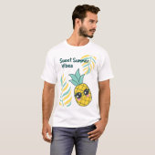 Zon is uit, broodjes uit, ananas op! t-shirt (Voorkant volledig)