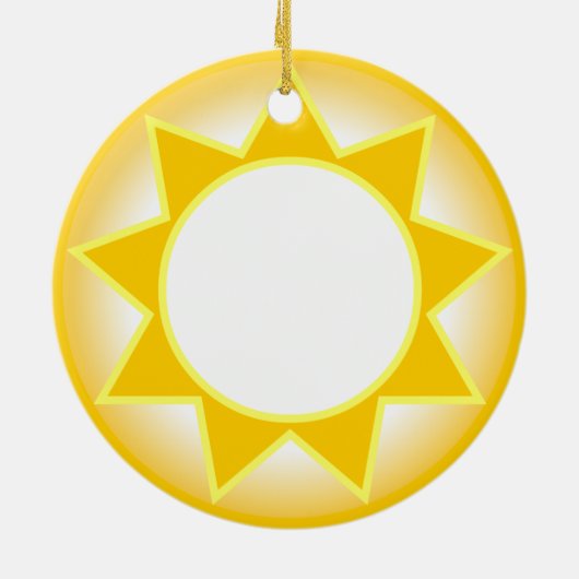 Zon Keramisch Ornament (Achterkant)