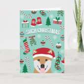 Zo'n kerst Doge Shiba Inu kerst Kaart (Voorkant)