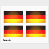 Zon kuste Duitsland Vlag Rechthoekige Sticker (Vel)