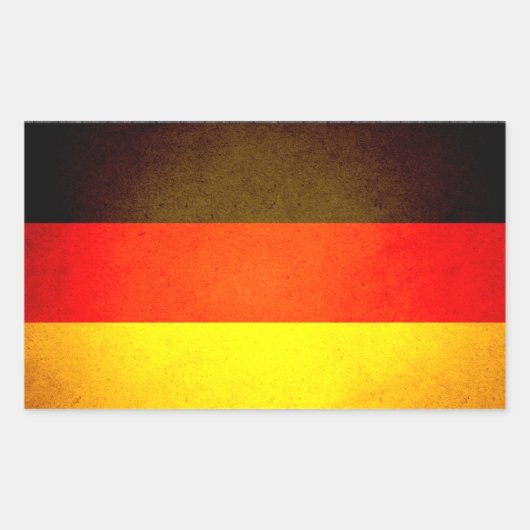 Zon kuste Duitsland Vlag Rechthoekige Sticker (Voorkant)