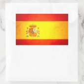 Zon kuste Spanje vlag Rechthoekige Sticker (Tas)