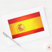 Zon kuste Spanje vlag Rechthoekige Sticker (Envelop)