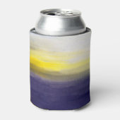 Zon Landschap: Olieverfschilderij Textuur Blikjeskoeler (Blikje Voorkant)