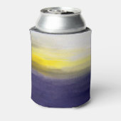 Zon Landschap: Olieverfschilderij Textuur Blikjeskoeler (Blikje Achterkant)