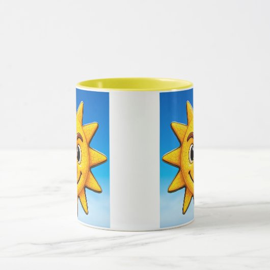 Zon (lichtblauw) mok (Midden)