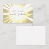Zon, Life coach, Reiki, Counselor, Visitekaartjes (Voorkant / Achterkant)