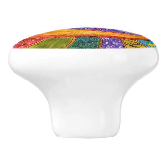 Zon, maan en deurknop - Keramisch Keramische Knop (Zijkant)